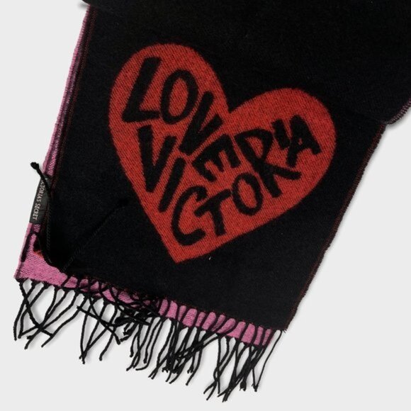 Victoria's Secret Accessories - LOVE Victoria‎ - Victoria's Secret Love & Red Reversible Scarf